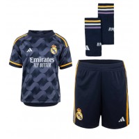 Camiseta Real Madrid Eder Militao #3 Segunda Equipación Replica 2023-24 para niños mangas cortas (+ Pantalones cortos)